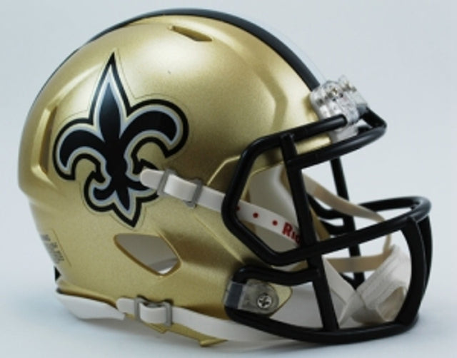 Mini casco de velocidad de los New Orleans Saints