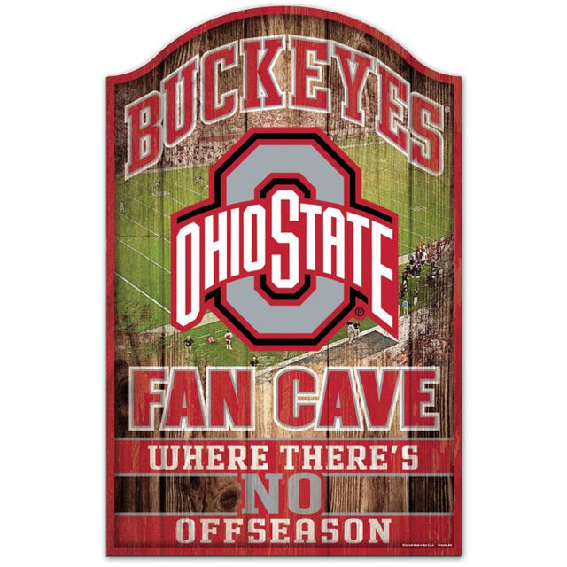 Ohio State Buckeyes Wood Sign 11" x 17" 1/4" thick