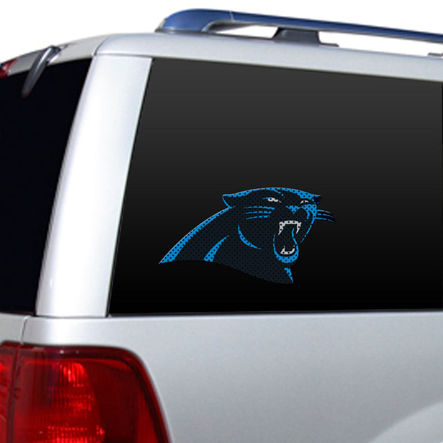 Película para ventana de Carolina Panthers, troquelada, 12"