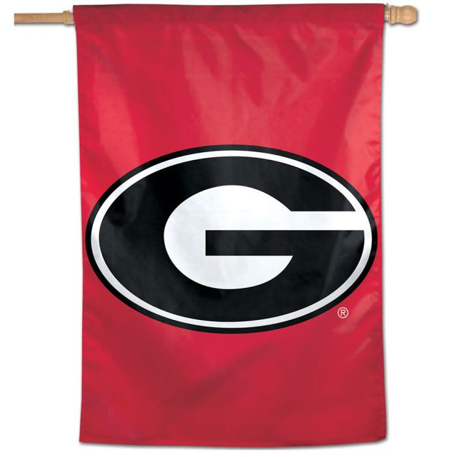 Bandera vertical con el logotipo de los Georgia Bulldogs de 28" x 40"