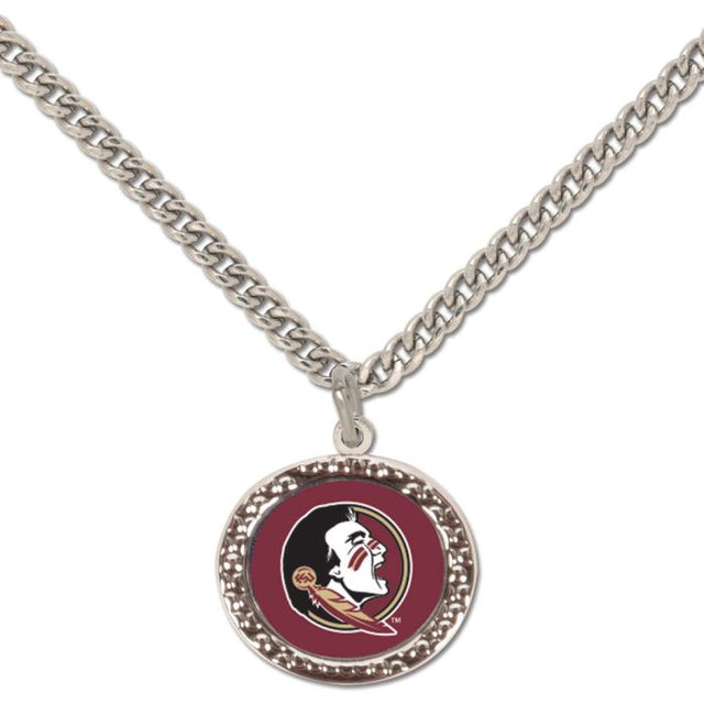 Collar con dije de los Florida State Seminoles y tarjeta de joyería