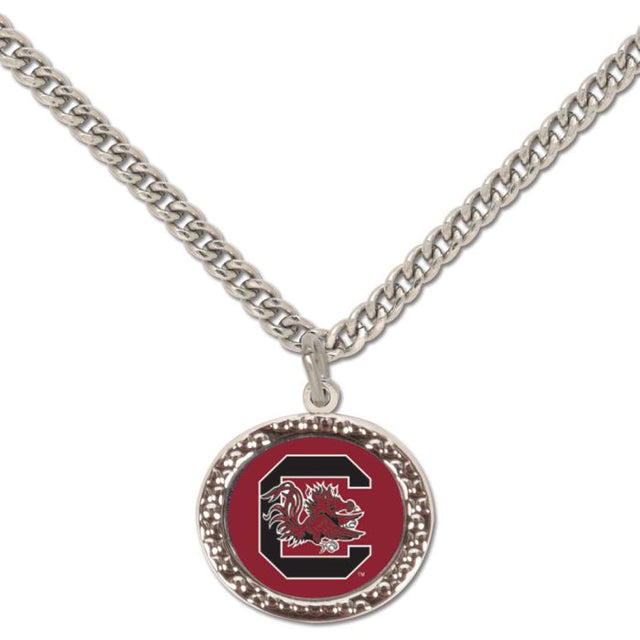 South Carolina Gamecocks Necklace w/Charm Jewelry Card