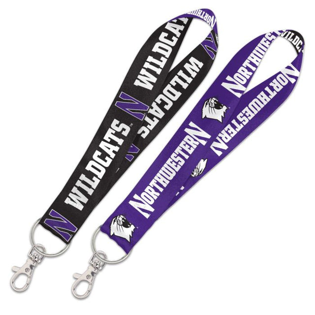 Northwestern Wildcats Lanyard Key Strap 1"