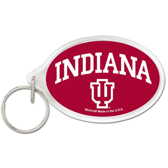 Llavero acrílico con forma ovalada de Indiana Hoosiers