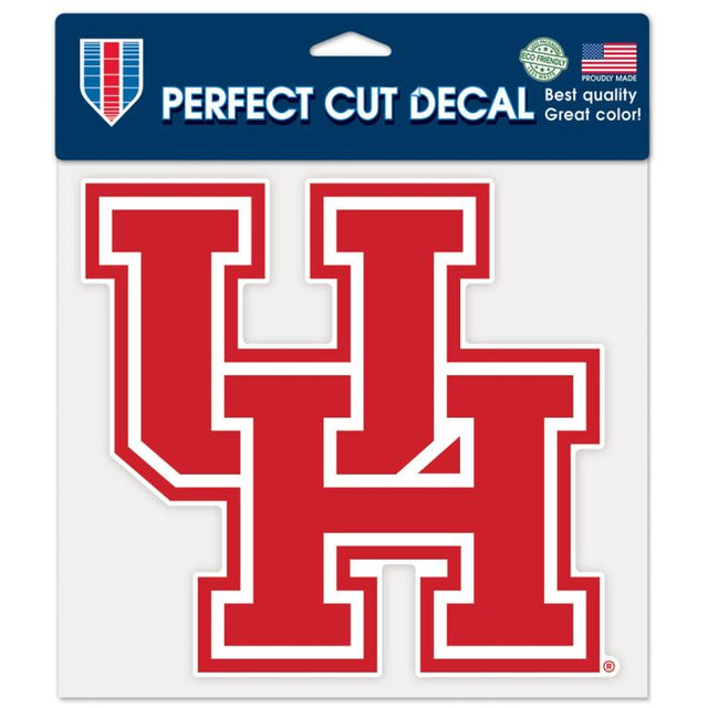 Calcomanía de color de corte perfecto de los Houston Cougars de 8" x 8"