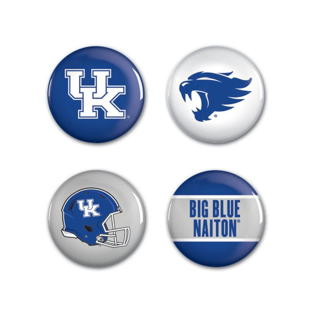 Kentucky Wildcats Button 4 Pack 1 1/4" Rnd