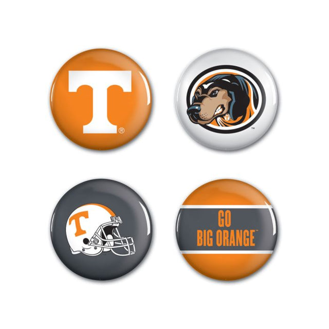 Tennessee Volunteers Button 4 Pack 1 1/4" Rnd