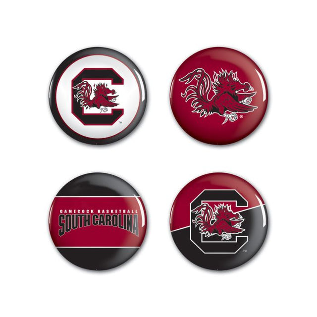 South Carolina Gamecocks Button 4 Pack 1 1/4" Rnd