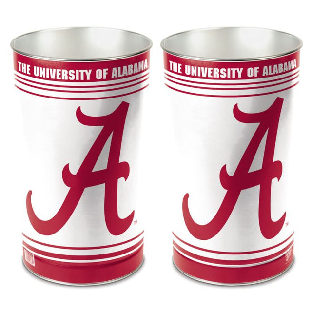 Alabama Crimson Tide Wastebasket - tapered 15"H