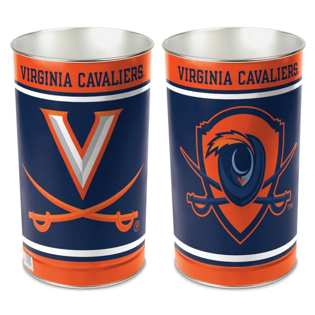 Papelera de los Virginia Cavaliers, cónica, 15" de alto