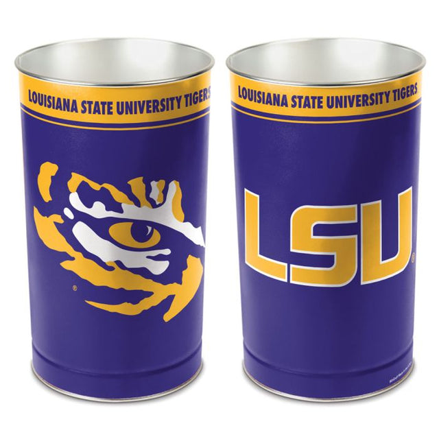 Papelera cónica de LSU Tigers de 15" de alto