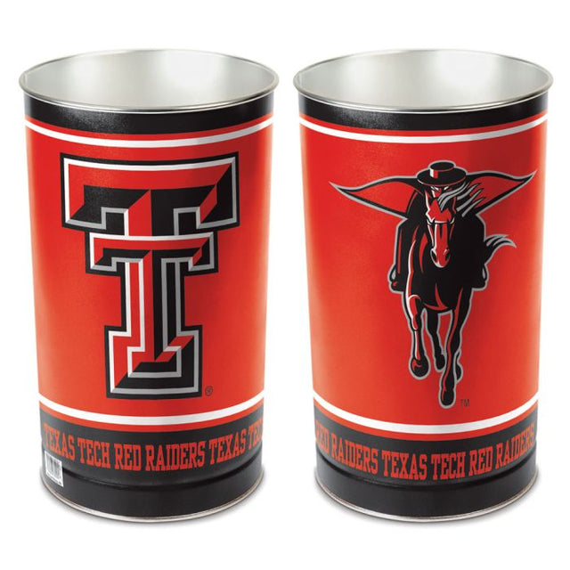 Papelera cónica de 15" de alto de los Texas Tech Red Raiders