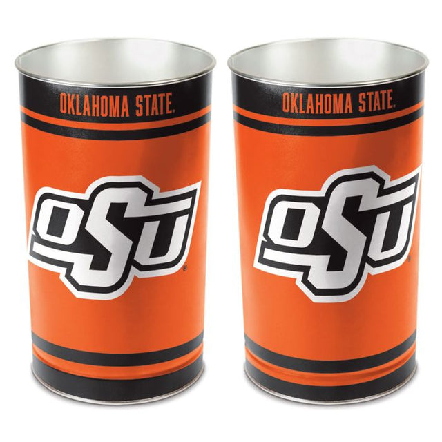 Papelera de los Oklahoma State Cowboys, cónica, 15" de alto