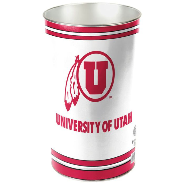 Utah Utes Wastebasket - tapered 15"H