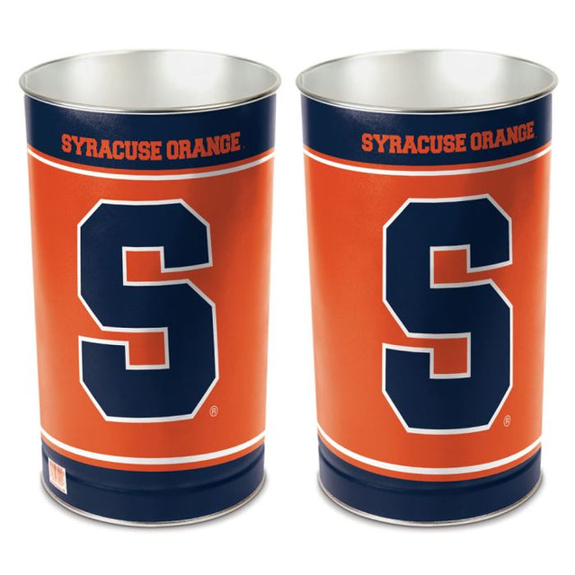 Syracuse Orange Wastebasket - tapered 15"H