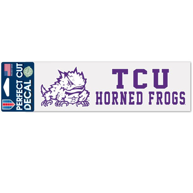 TCU Horned Frogs Perfect Cut Decals 3" x 10"