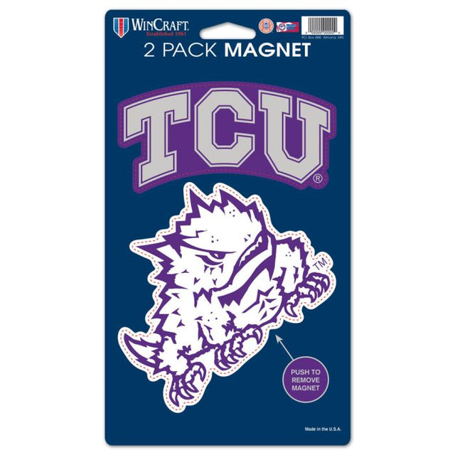 TCU Horned Frogs 2 Pack Magnets 5" x 9"