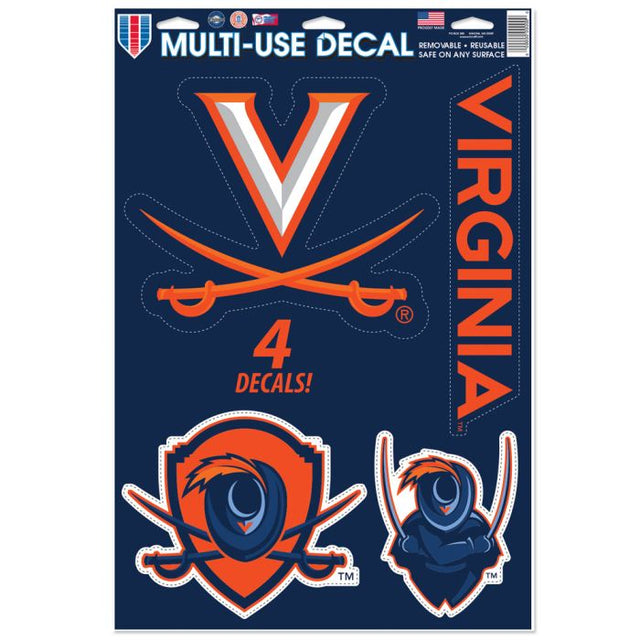 Calcomanía multiusos de los Virginia Cavaliers, 11" x 17"