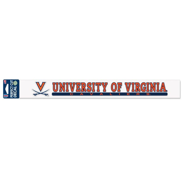 Calcomanías de corte perfecto de los Virginia Cavaliers, 2" x 17"