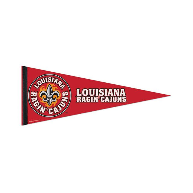 Luisiana - Banderín premium de los Lafayette Ragin Cajuns de 12" x 30"