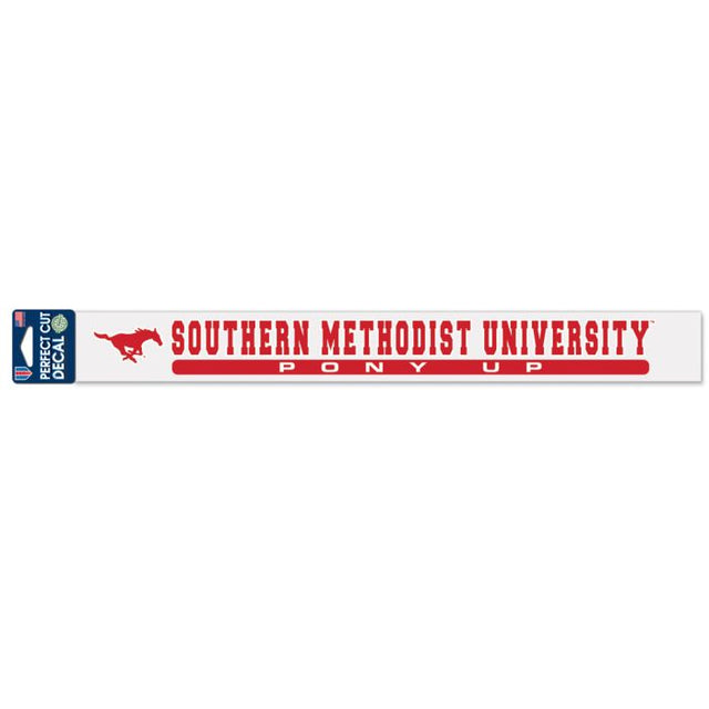 Southern Methodist Mustangs Perfect Cut Decals 2" x 17"