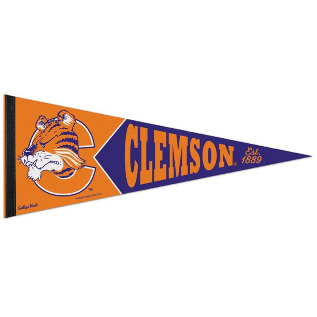 Clemson Tigers /College Vault Vault Premium Pennant 12" x 30"