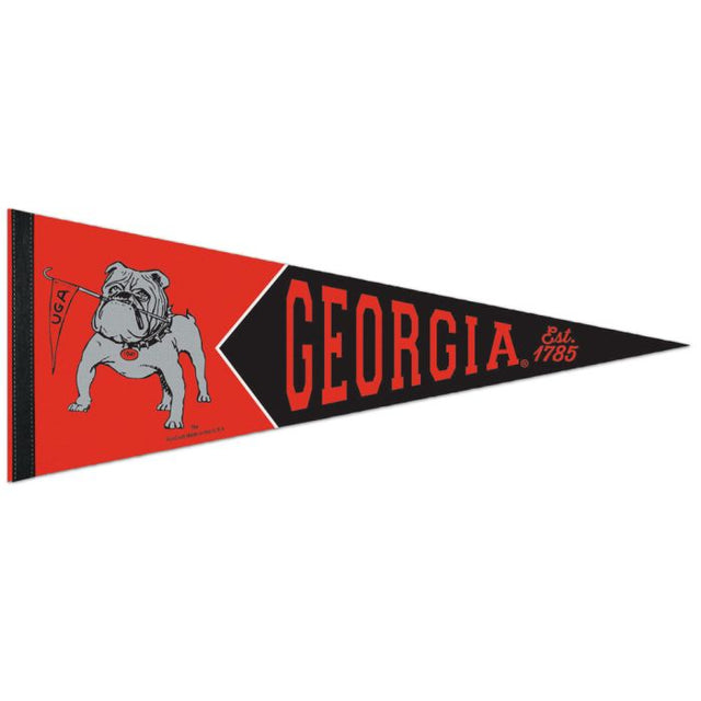 Georgia Bulldogs / Banderín universitario de primera calidad de 12" x 30"