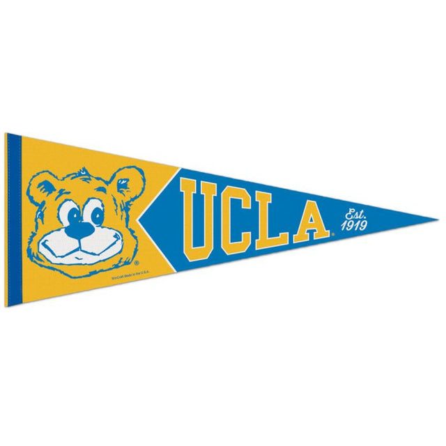 Banderín premium VINTAGE/LEGENDS de los Bruins de UCLA/Universidad de California, de 12" x 30"