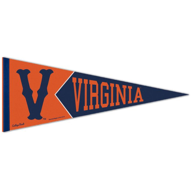 Banderín premium de Virginia Cavaliers/College Vault de 12" x 30"