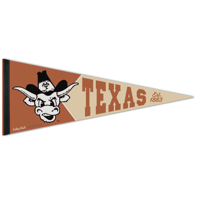 Banderín premium de Texas Longhorns/College Vault de 12" x 30"