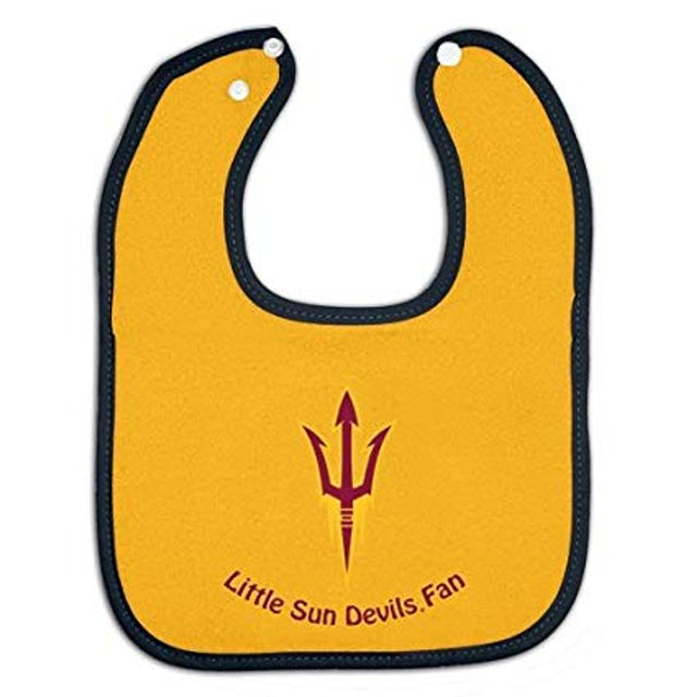 Babero para bebé de dos tonos con broches de presión de los Arizona State Sun Devils