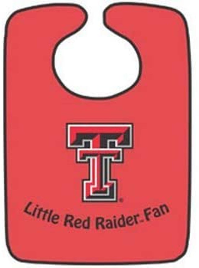 Babero para bebé con broches de presión en dos tonos de los Texas Tech Red Raiders