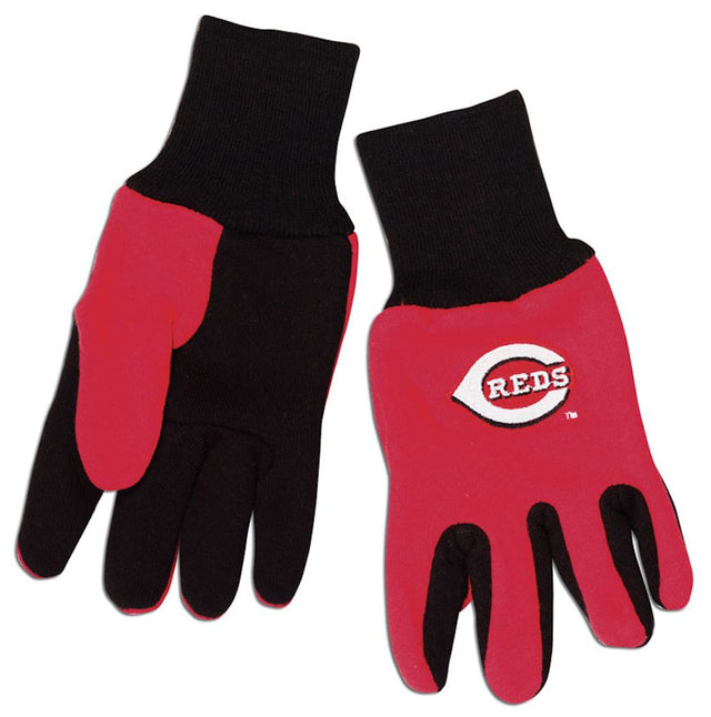 Guantes de dos tonos de los Cincinnati Reds (talla juvenil)