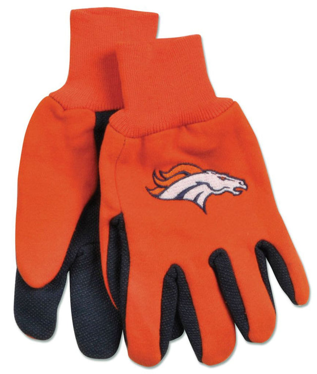 Guantes de dos tonos para jóvenes de los Denver Broncos