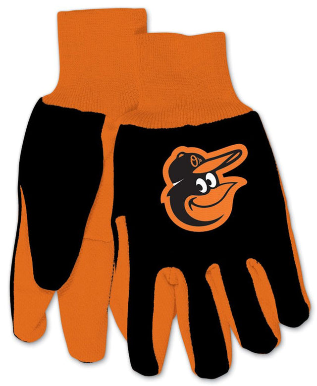 Guantes de los Baltimore Orioles en dos tonos, talla juvenil