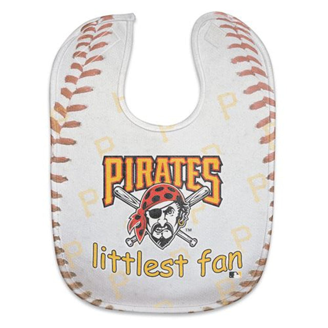 Babero de bebé de los Piratas de Pittsburgh, estilo malla a todo color