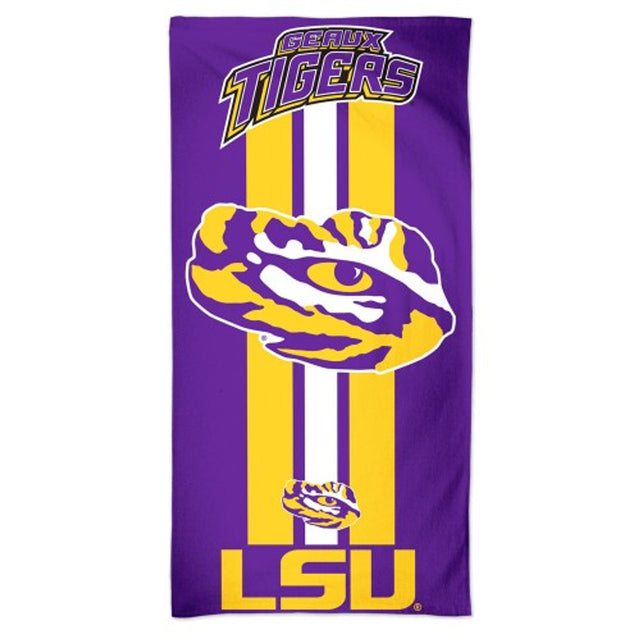 Toalla estilo playa de LSU Tigers de 30 x 60 cm