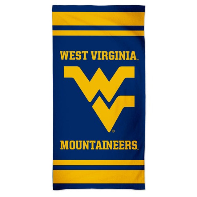 Toalla estilo playa de los West Virginia Mountaineers de 30 x 60 cm