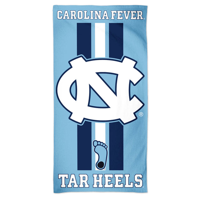 Toalla estilo playa de North Carolina Tar Heels de 30 x 60 cm