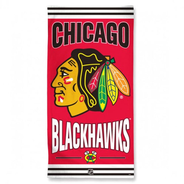 Toalla de los Chicago Blackhawks de 30 x 60 cm, estilo playero