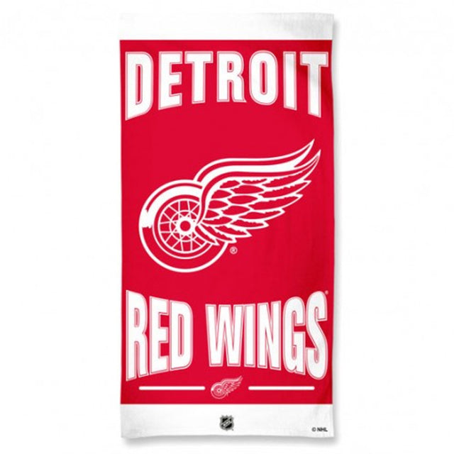 Toalla de estilo playero Detroit Red Wings de 30 x 60 cm