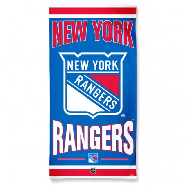 Toalla New York Rangers 30x60 estilo playa