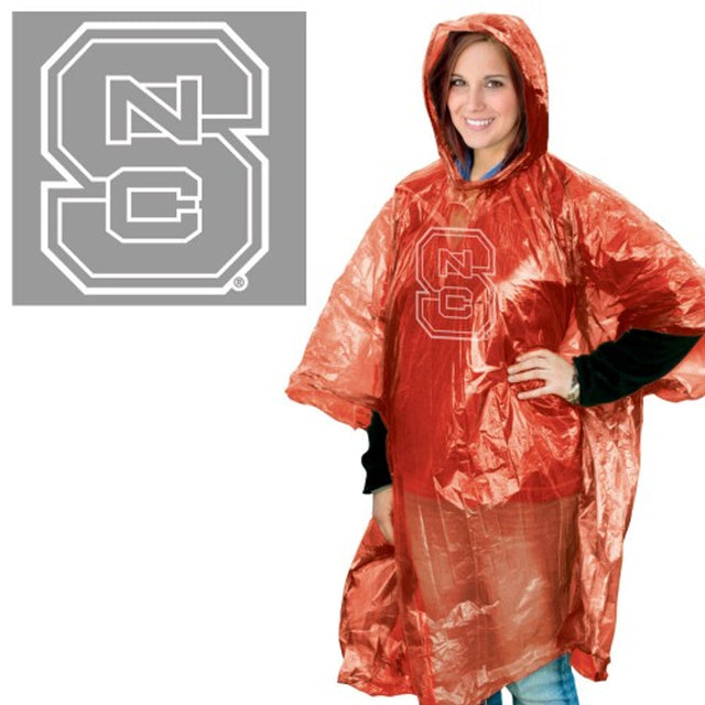 Poncho de lluvia de los Wolfpack del estado de Carolina del Norte