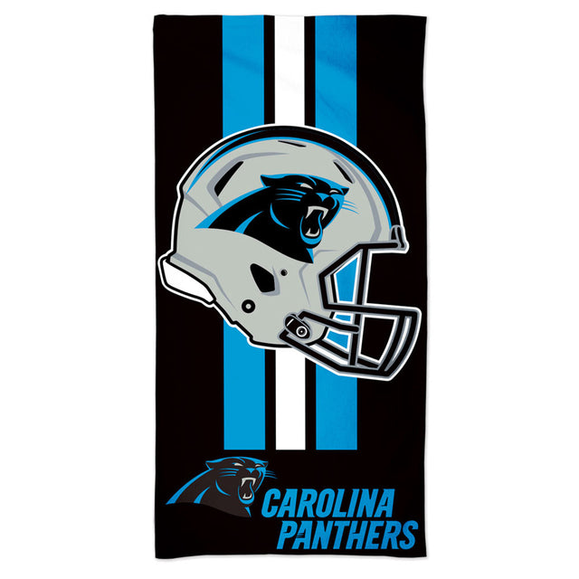 Toalla estilo playa de los Carolina Panthers de 30 x 60 cm