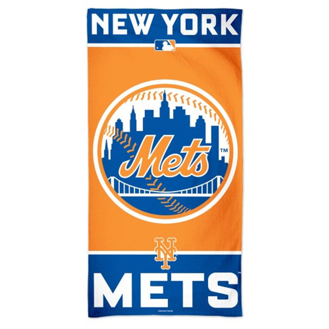 Toalla estilo playa de los New York Mets de 30 x 60 cm