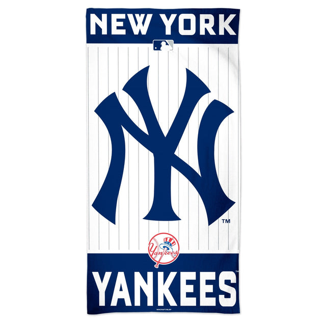 Toalla de los New York Yankees 30x60 estilo playa