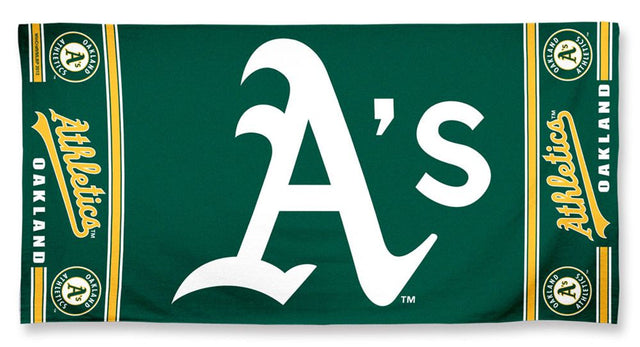 Toalla de estilo playero de Oakland Athletics de 30 x 60 cm