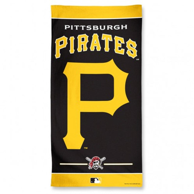 Toalla estilo playa de los Piratas de Pittsburgh de 30 x 60 cm