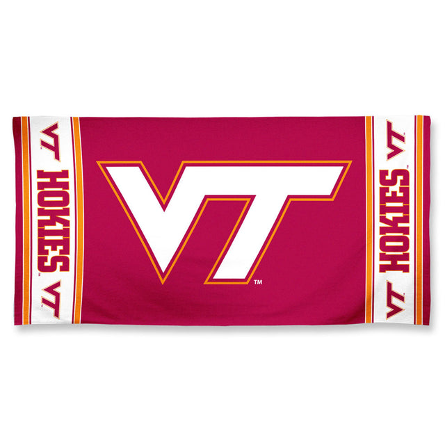 Toalla de estilo playero de Virginia Tech Hokies de 30 x 60 pulgadas