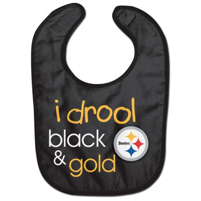 Babero para bebé de los Pittsburgh Steelers, estilo profesional, diseño I Drool